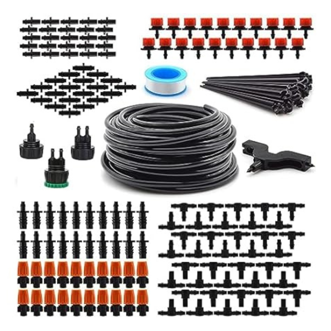 Flantor 1/4" 50ft Tubing Drip Irrigation System
