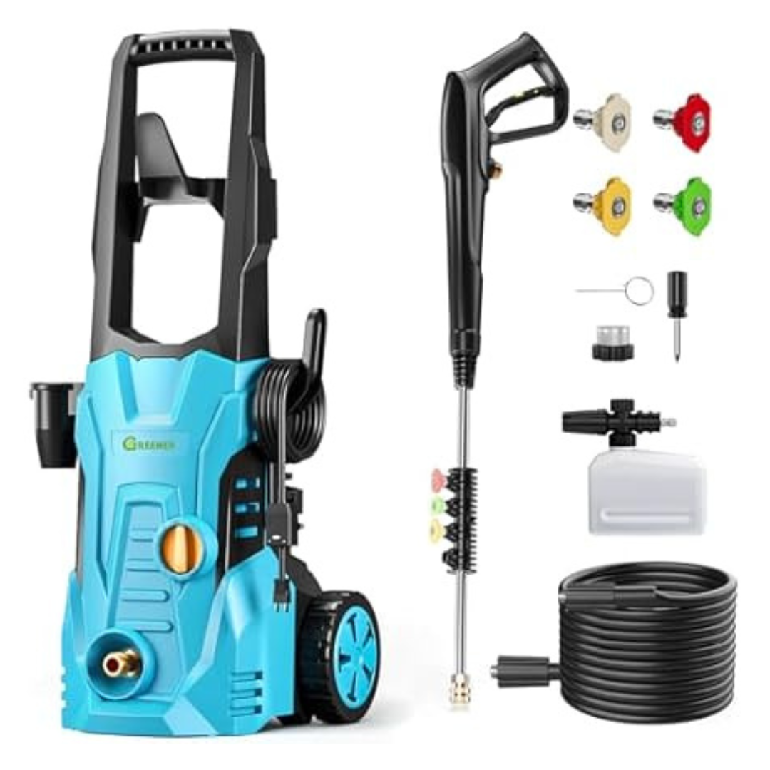 Greener 4800 PSI 23ft Hose Electric Pressure Washer