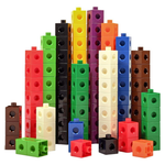 100-Count edxeducation Math Manipulatives Linking Cubes