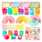 32-Pack Of Rainbow Coil Spring Toys