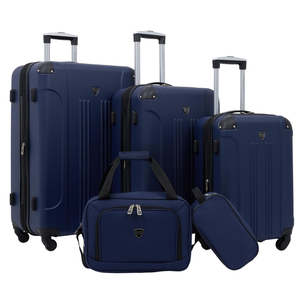 5-Piece Travelers Club Chicago Spinner Luggages Set (28"/24"/20"/15")