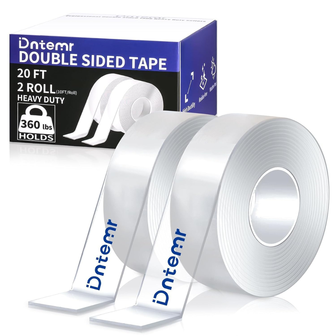 2 Rolls 3M Heavy Duty Double Sided 120" x 1.18" Removable Nano Tape