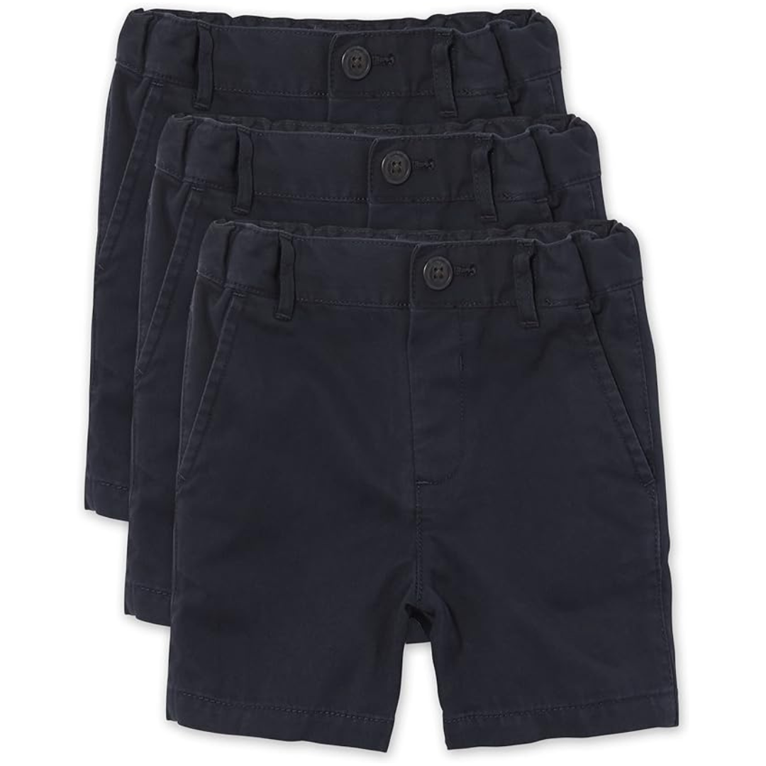 3-Pack The Children's Place Toddler Boys Stretch Chino Shorts