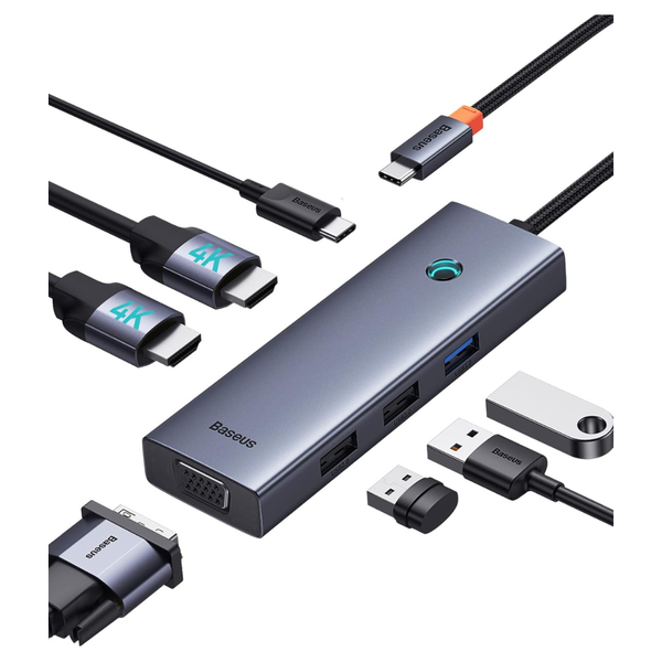 Baseus 7-in-1 4K HDMI 100W PD USB C To HDMI Adapter