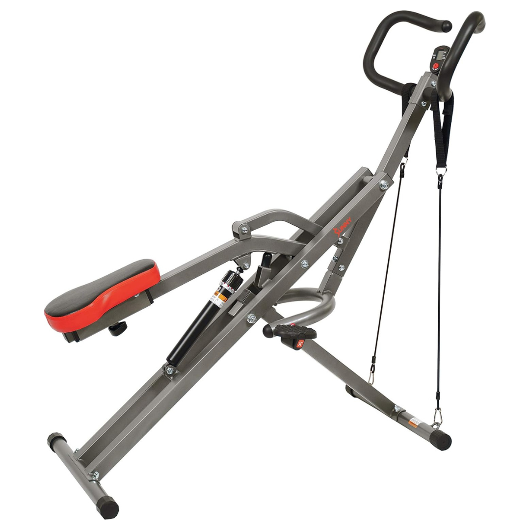 Row-N-Ride PRO Full Body Combo Squat Machine (300 lbs Capacity)