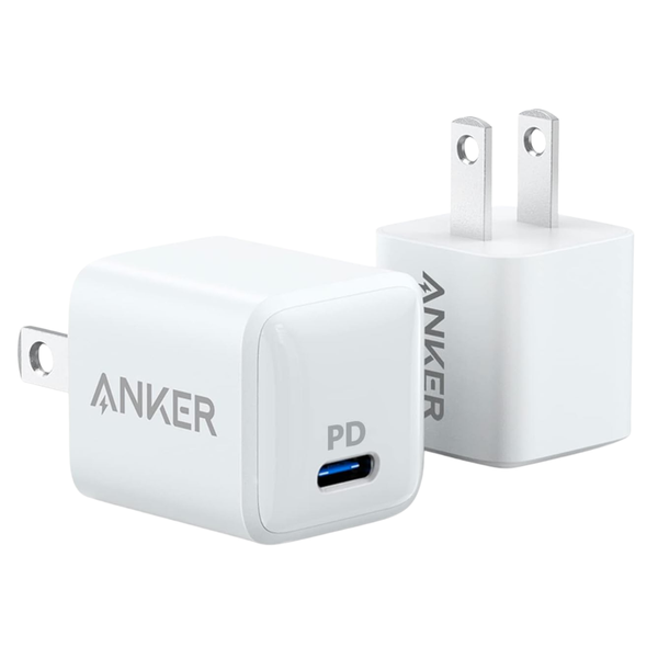 2-Pack Anker Nano 20W High Speed USB C Wall Charger