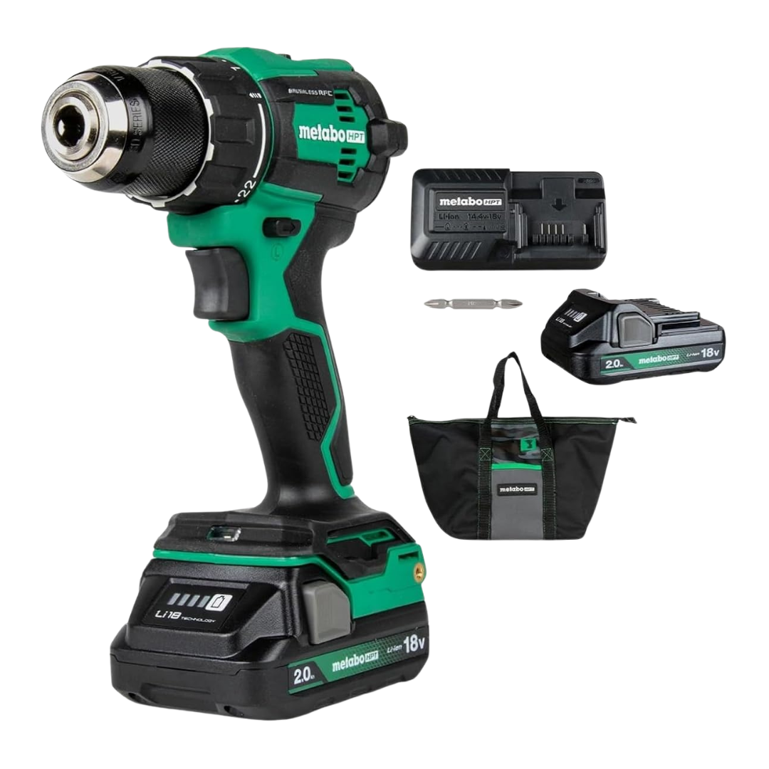 Metabo HPT 18V MultiVolt Cordless Driver Drill Kit
