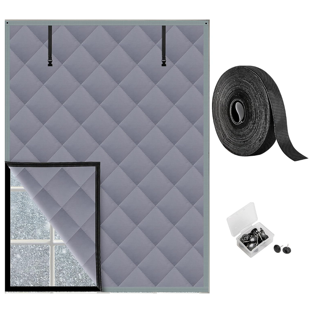 63 x 47 Inches Winter Insulated Window Curtain