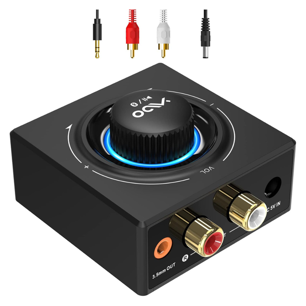 B06T3 Bluetooth 5.3 Receiver 100ft RCA Bluetooth Audio Adapter