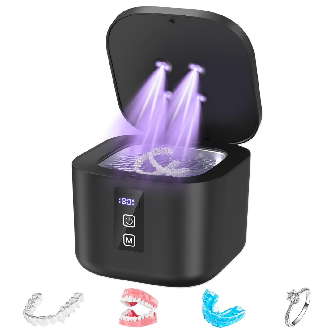 Ultrasonic Retainer Cleaner 48KHz Dental Pod