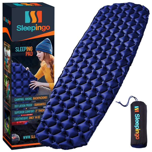 Sleepingo 74" x 22" Ultralight Inflatable Nylon Sleeping Pad