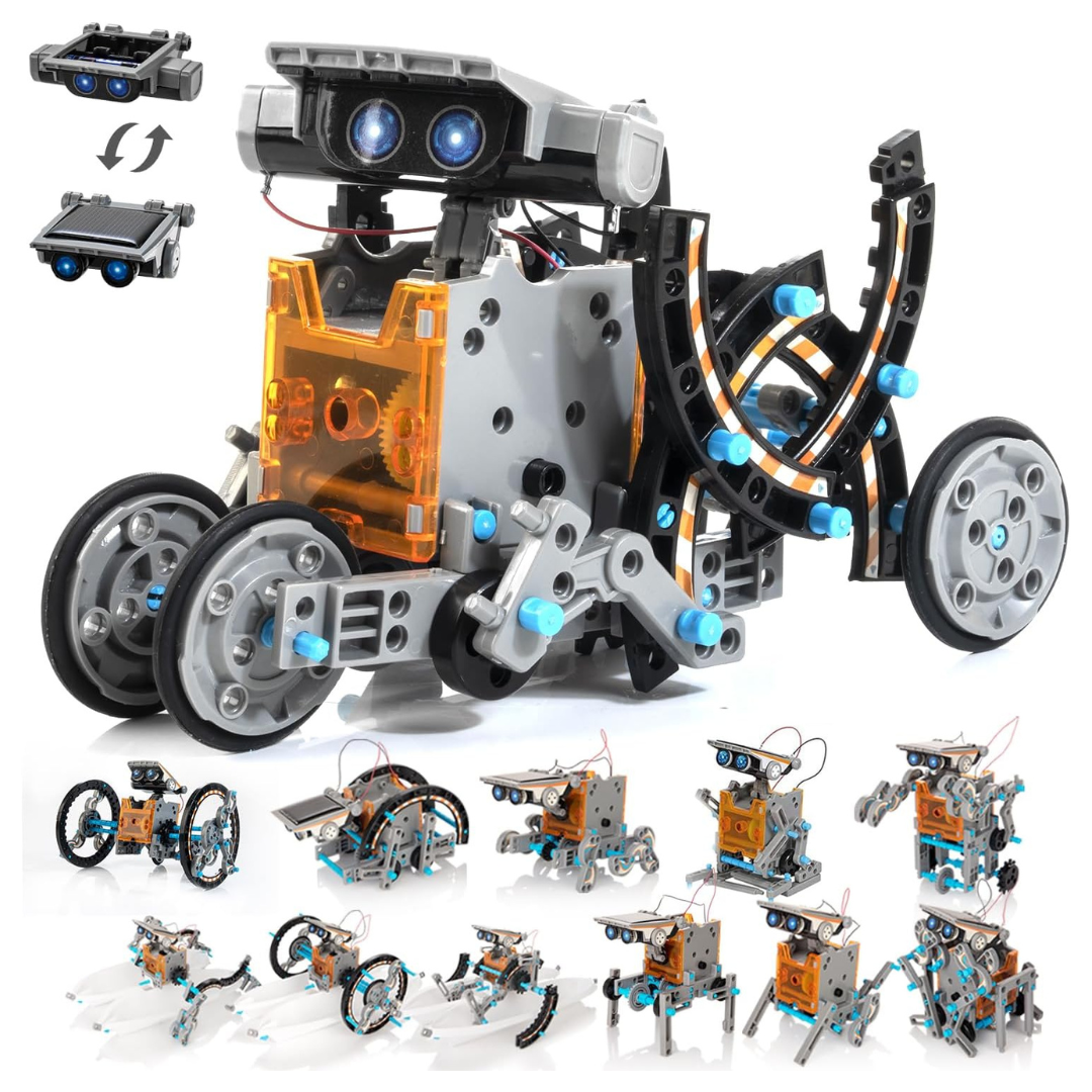 14-in-1 Kids STEM Science Toy Solar Robot Kit