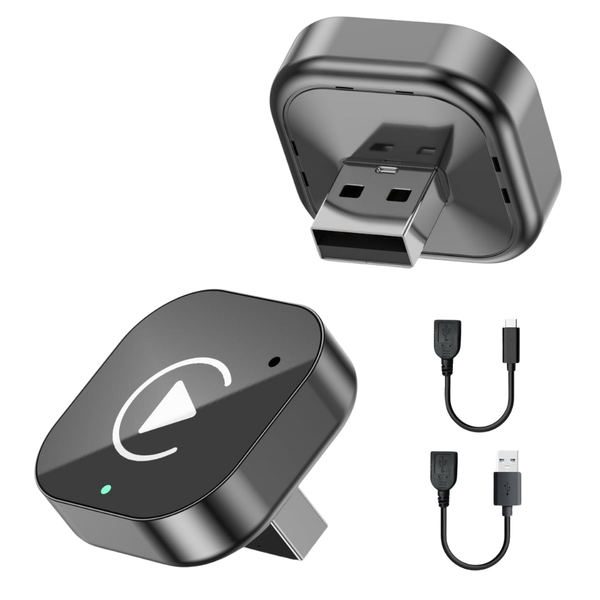 Wireless CarPlay & Android Auto Adapter (Gloss Black)