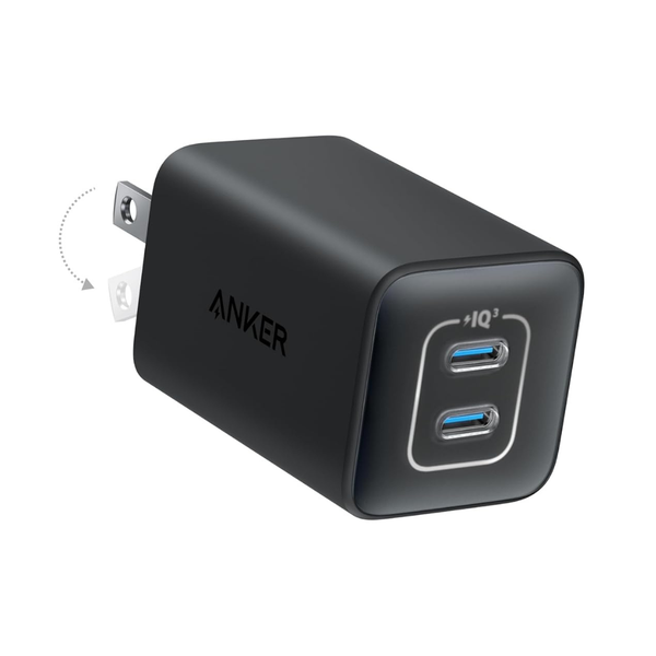 Anker Nano 3 47W 2-Port Compact Foldable USB-C GaN Charger