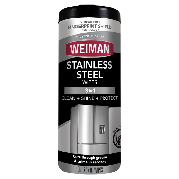 30 Count Weiman Stainless Steel Cleaning Wipes