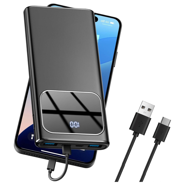 10000mAh Portable Power Bank With PD 5A/3W Fast Charging , USB C In & Out