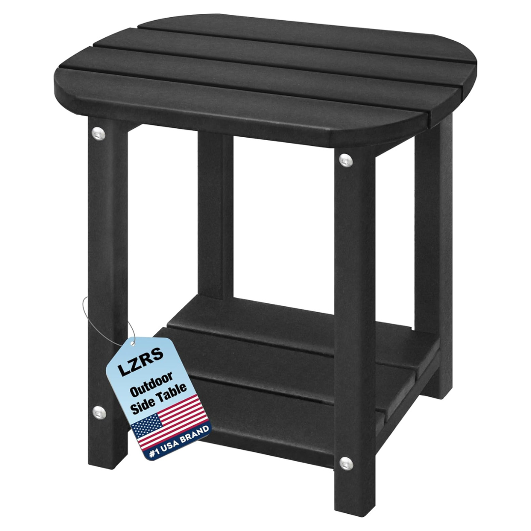 LZRS 2-Tier Adirondack HDPE Patio End Table