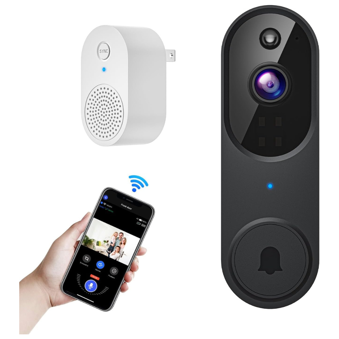 Wi-Fi 2.4G Video Doorbell Camera With Two Way Audio
