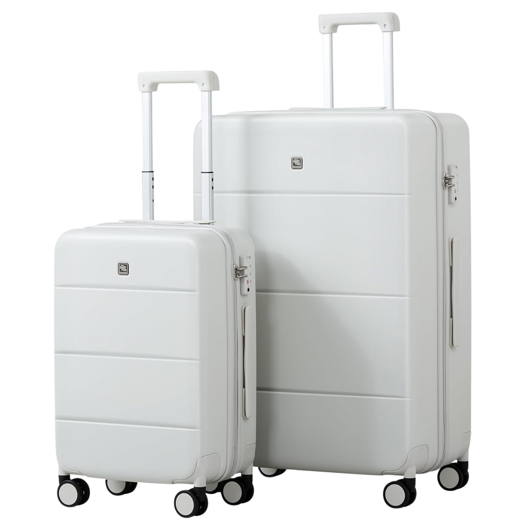 2-Piece Hanke Hard Shell Luggage Set With Spinner Wheels