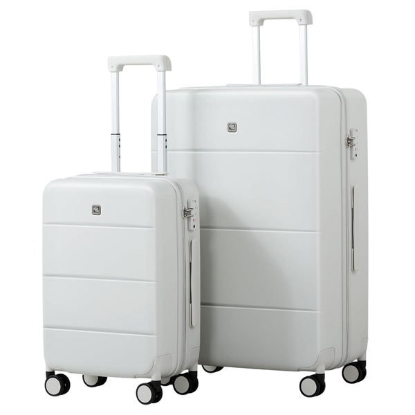 2-Piece Hanke Hard Shell Luggage Set With Spinner Wheels