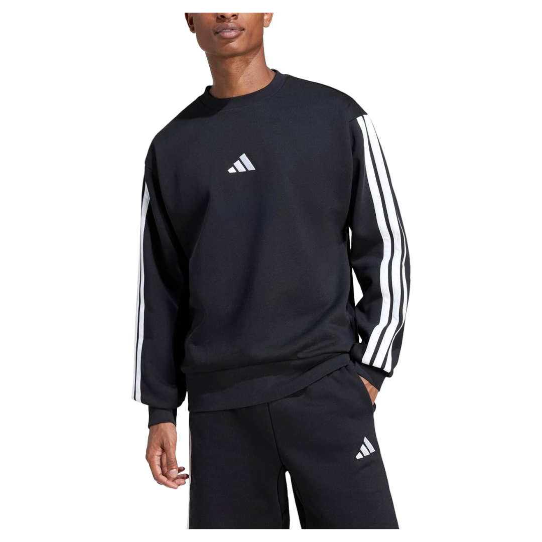 Adidas Men's Essentials 3-Stripes Fleece Sportswear Sweatshirt