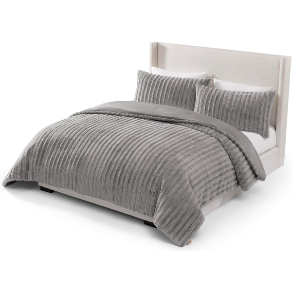 UGG Kenzie Plush Faux Fur Comforter Set with 2 Pillow Shams