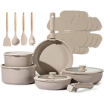 19-Piece Carote Nonstick Cookware Set w/ Removable Handle