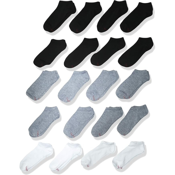 20-Pairs Hanes Boys No Show Fashion Liner Socks