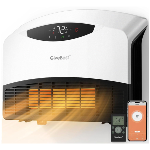 1500W Electric Wall Heater with WiFi & Remote Control
