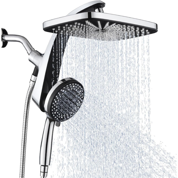 12" High Pressure Rain Shower Head w/ Handheld Spray Combo