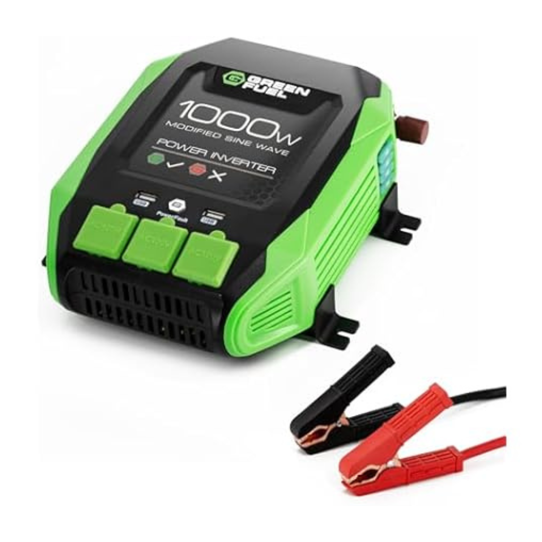 Green Fuel 1000W Power Inverter 12V DC To 120V AC With USB