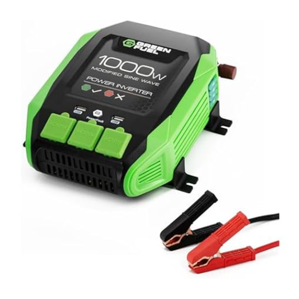 Green Fuel 1000W Power Inverter 12V DC To 120V AC With USB