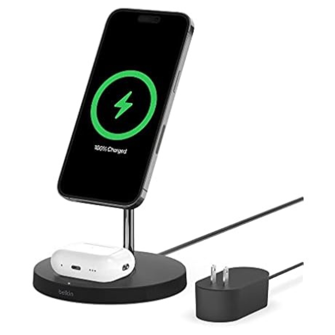 Belkin MagSafe 2-in-1 Wireless Fast Charging Station Stand