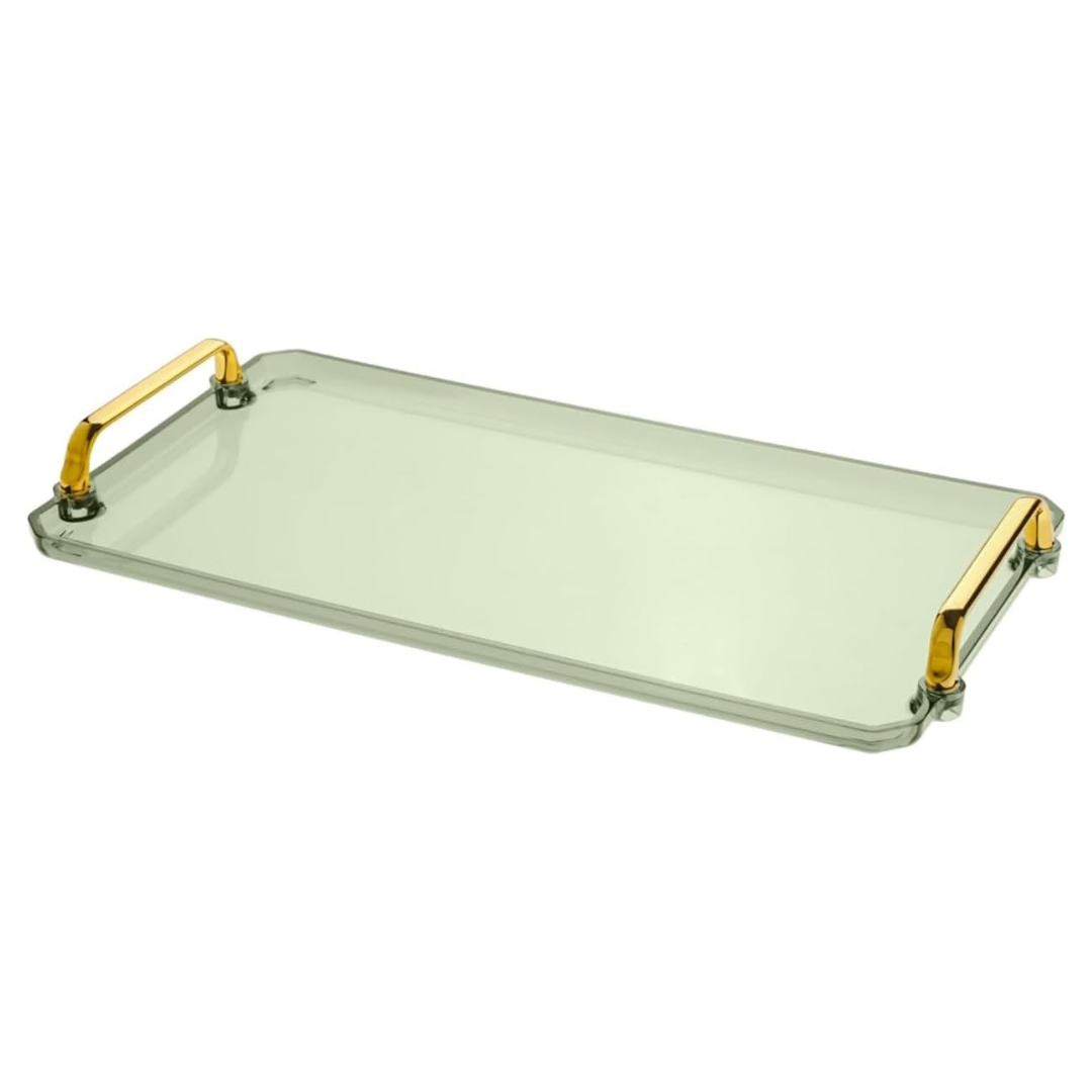 16" x 9" Acrylic Serving Tray With Handles