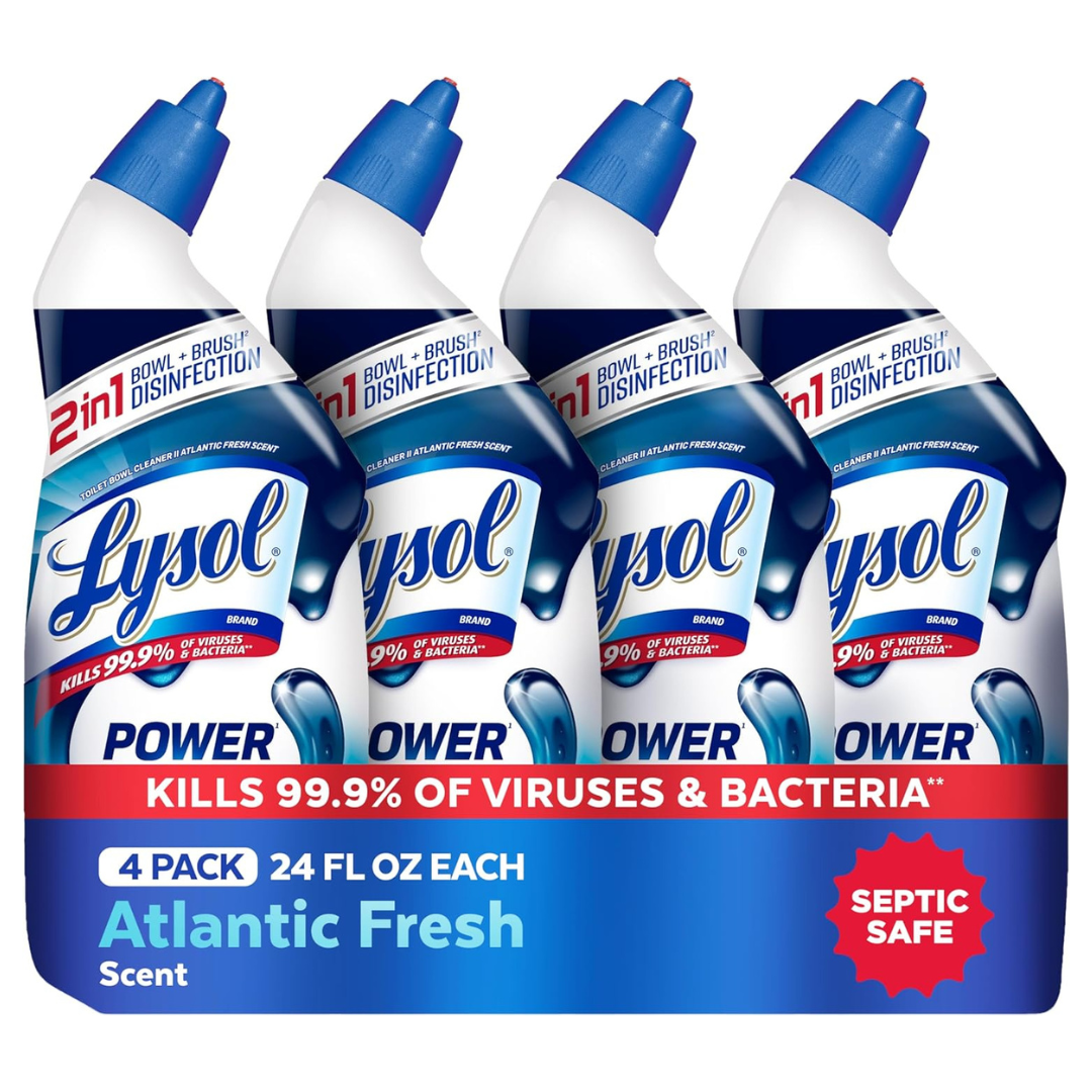 4-Count 24-Oz Lysol Toilet Bowl Cleaner Clinging Gel