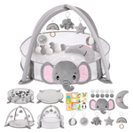 7-In-1 XL Baby Play Gym Mat With Support Pillow