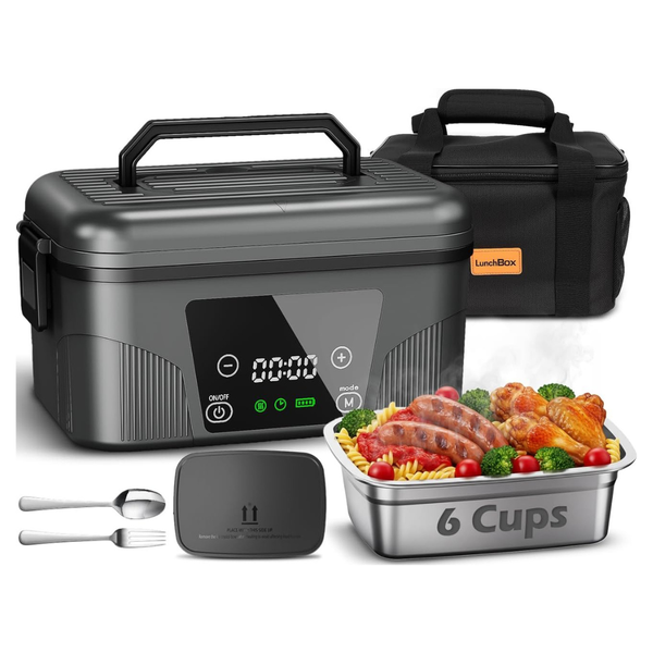 1.5L Portable Cordless Electric Food Warmer Lunch Box