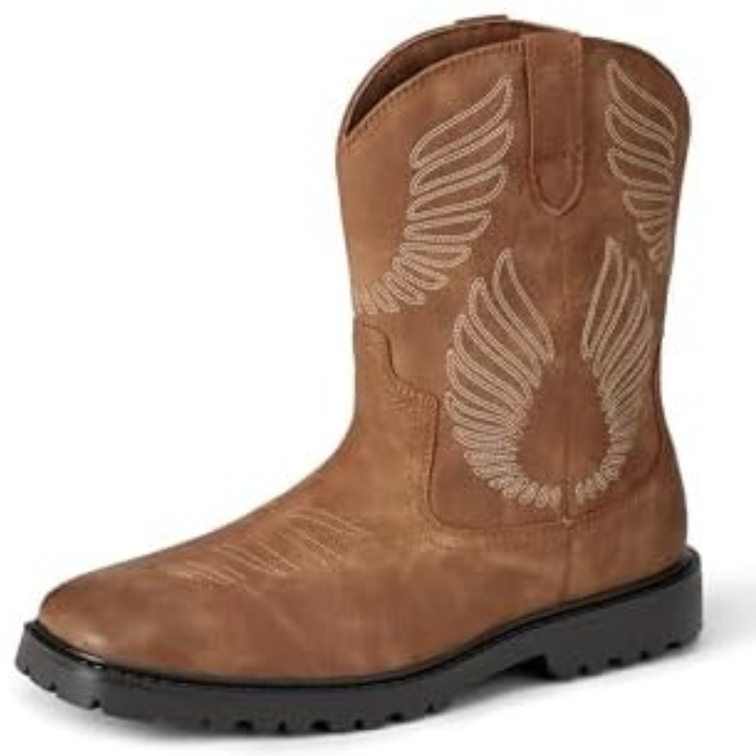 Amazon Essentials Men's Square Toe Western Cowboy Boots