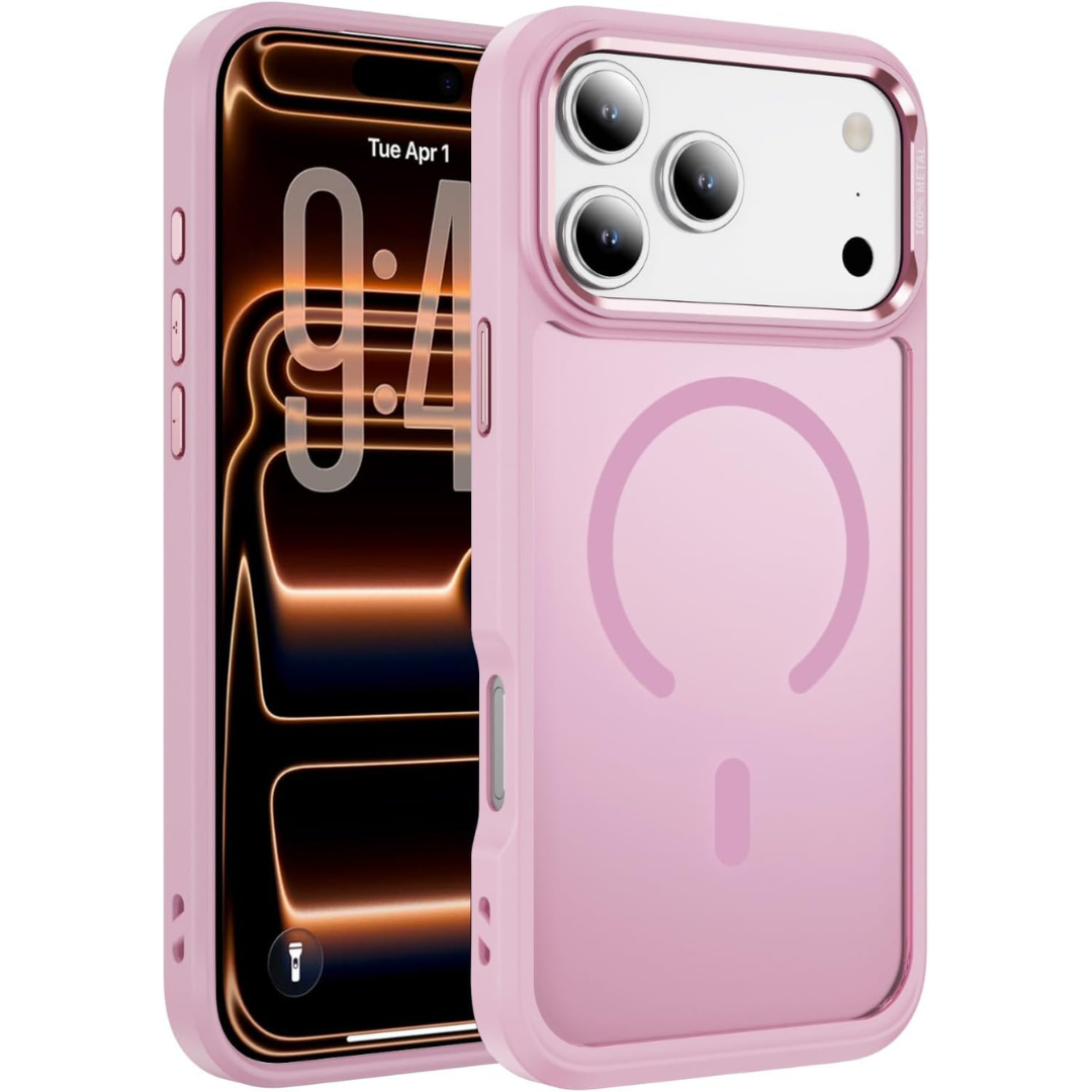 iPhone 17 Pro Max 6.9" Magsafe Translucent Matte Back Silicone Bumper Case