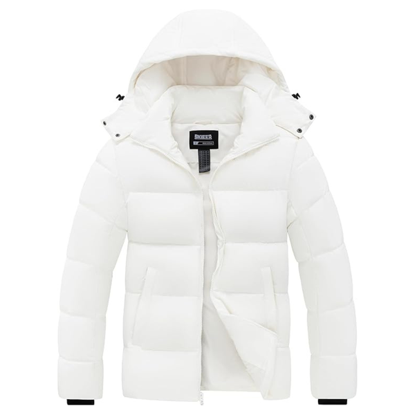 Men's Bubble Thicken Padded Puffy Warm Parka Jacket