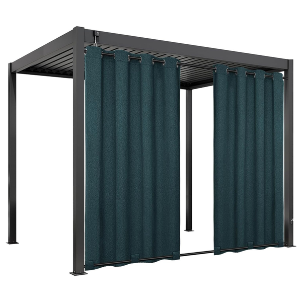 54" x 96" 1 Panel Easy Going Linen Look Outdoor Soft Thicken Curtains