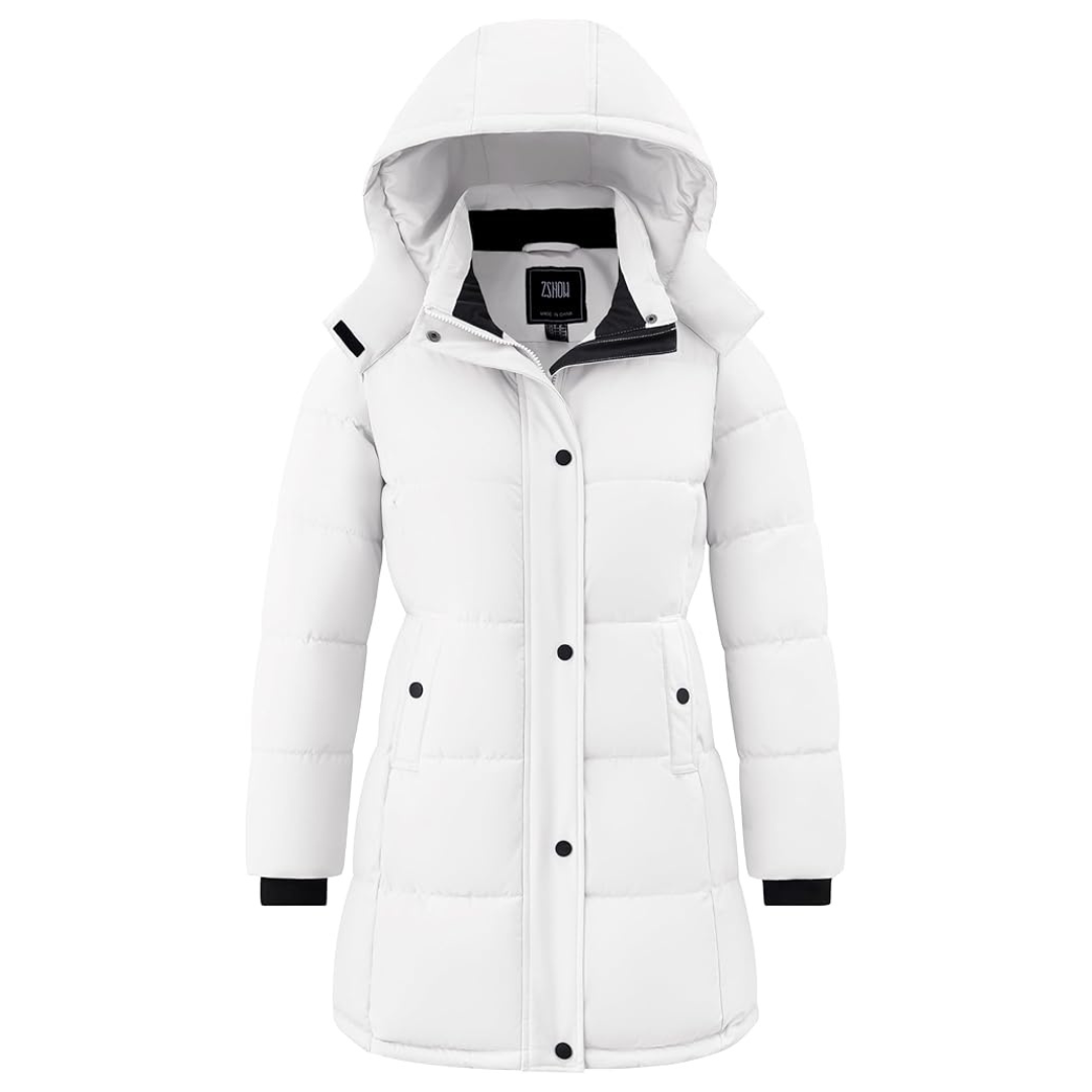 ZSHOW Women's Puffy Warm Puffer Snow Parka Jacket