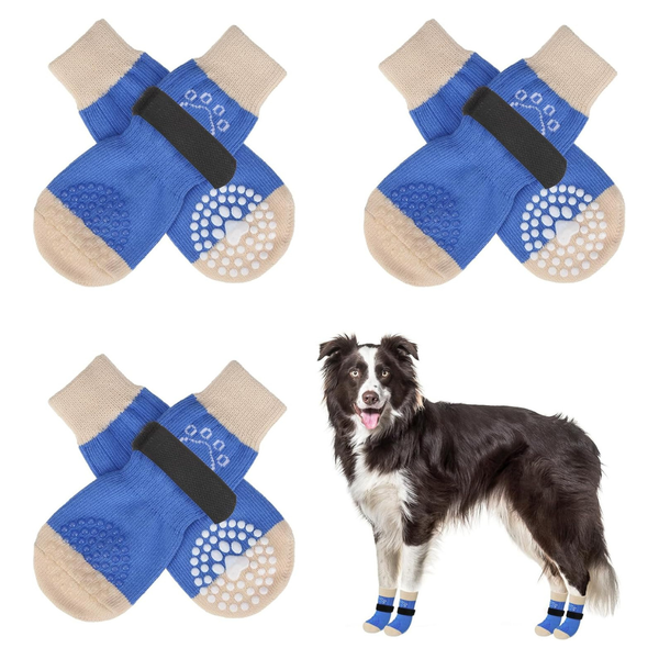 6-Piece Scenereal Anti Slip Dog Socks To Prevent Licking Paws