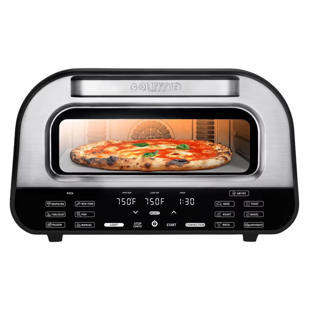 Gourmia All-In-One Indoor Pizza Oven, Toaster Oven, And Air Fryer