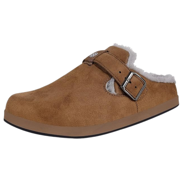 Unisex Suede Fur Lined Arch Support Winter Clogs (Various)