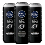 3-Pack Nivea Men DEEP Active Clean Body Wash