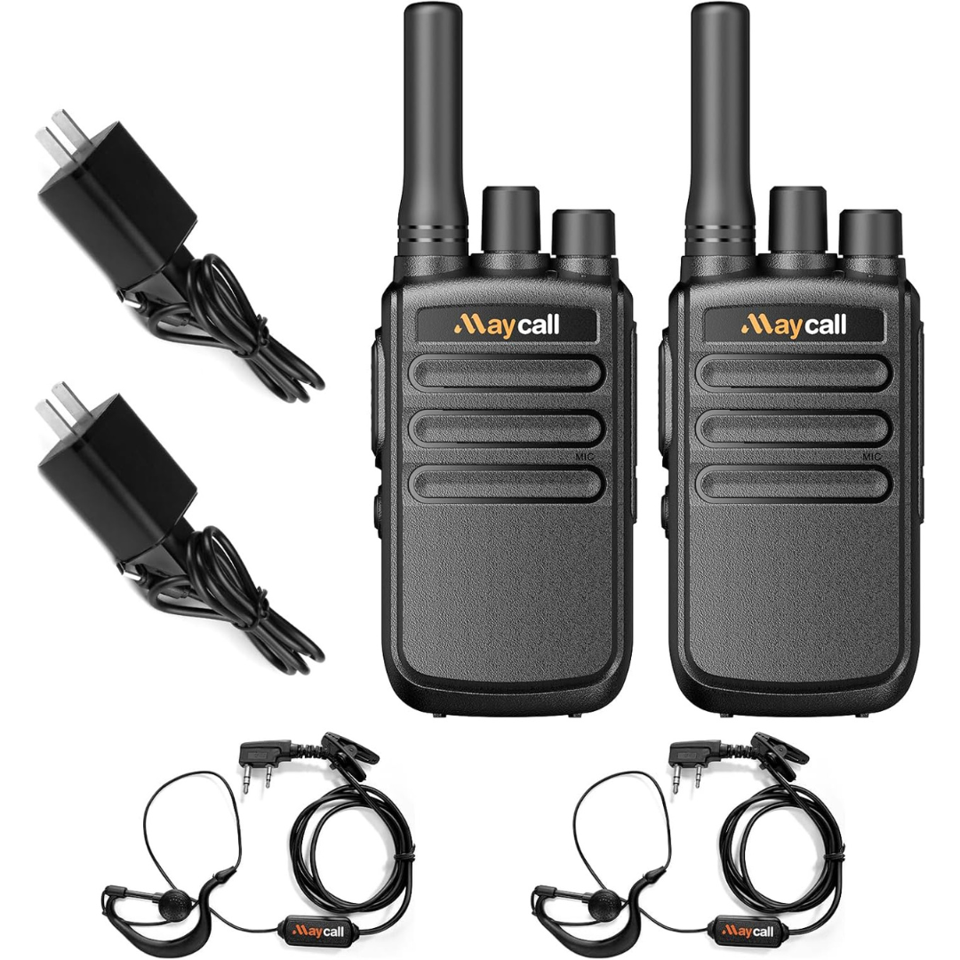 2 Pack HD Walkie Talkies With Earpieces