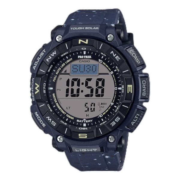 Casio Pro Trek Tough Solar Environmentally Friendly Bio-Based Resin Digital Watch