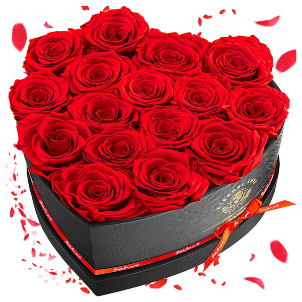 Impouo 16-Piece Preserved Rose Birthday Gifts For Women