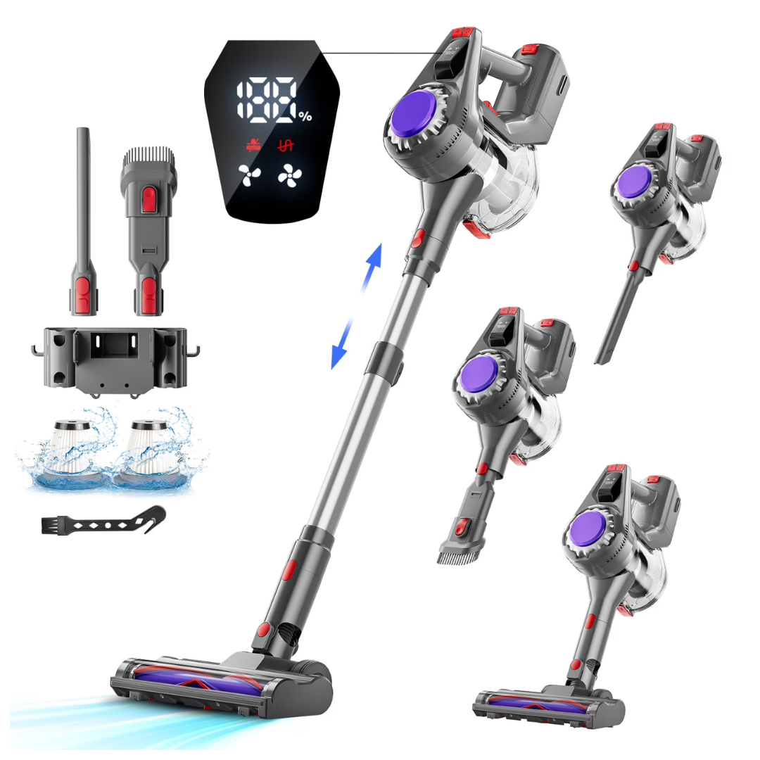HOOFUN Powerful Stick Rechargeable Cordless Vacuum Cleaner